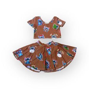 Kids Colorful Striped Matching Set